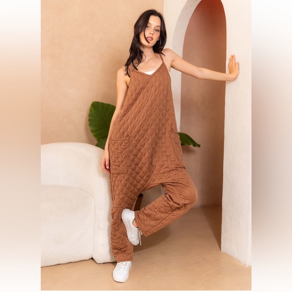 Boho Fabulous Harem Quilted Jumpsuit - Picture 2 of 4